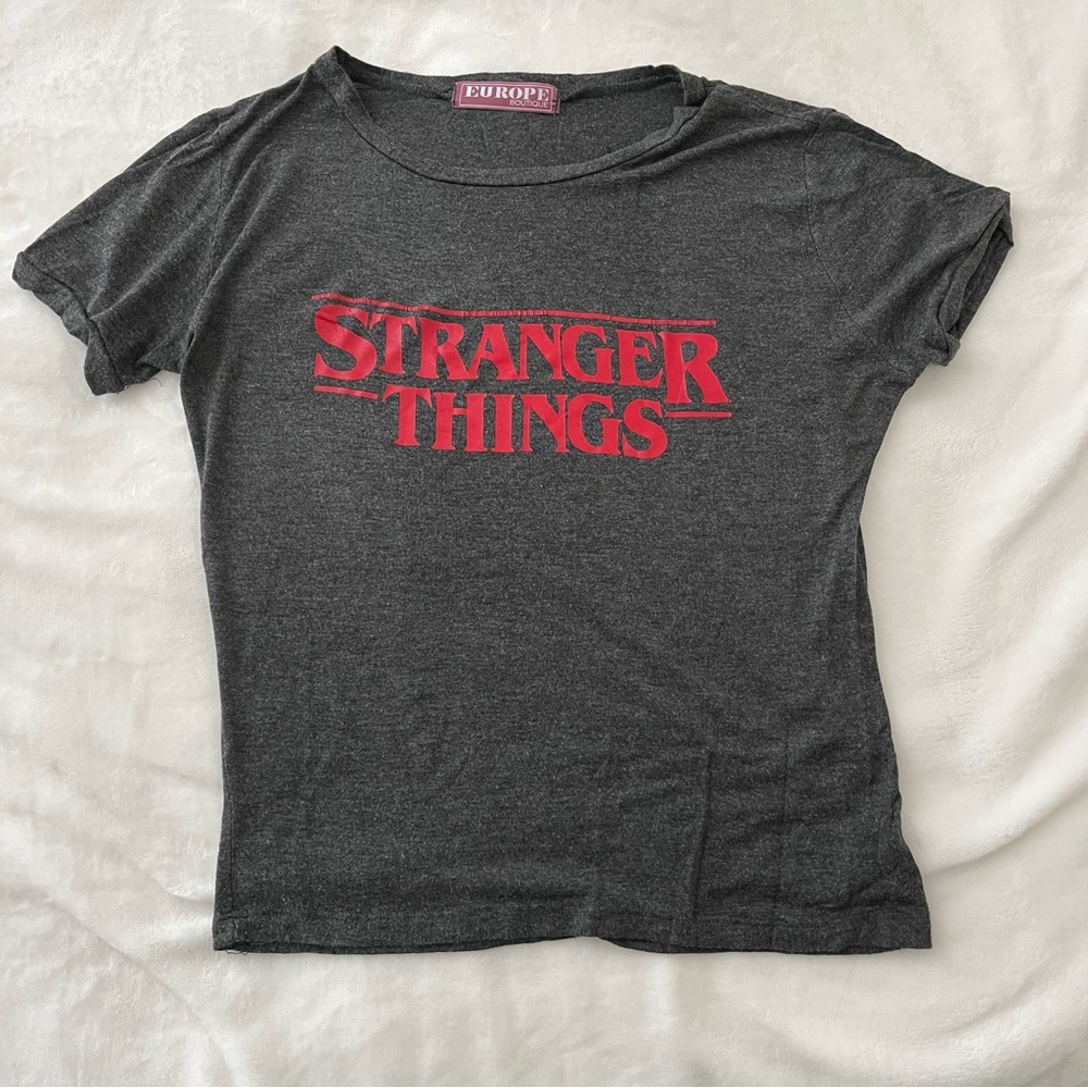 Stranger Things Dark Gray Blouse